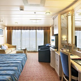 Come aboard the undefined and discover one of 80 cabin categories on a total of 11 decks that can accommodate 2730 passengers. Choose your dream cabin and feel at home on board the undefined!