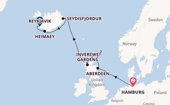 Scotland from Hamburg, Germany with the HANSEATIC inspiration