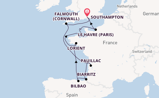British Isles from Southampton, England with the Seven Seas Voyager