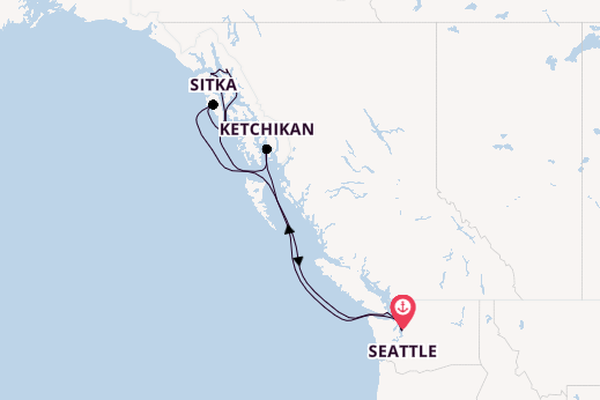 Alaska & West Canada from Seattle, Washington, USA with the Norwegian Bliss 