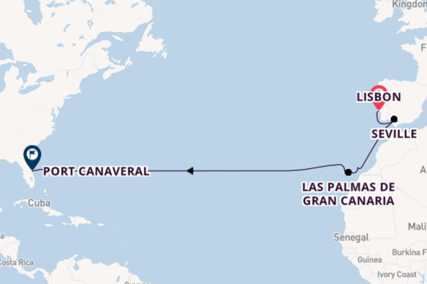 Transatlantic & Repositioning from Lisbon, Portugal with the Explorer of the Seas