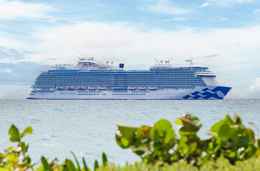 at sea