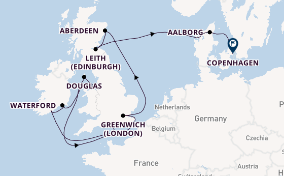 British Isles from Southampton, England with the Silver Spirit