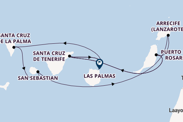 Kanarische Inseln ab Puerto del Rosario, Fuerteventura, Spanien auf AIDAmar