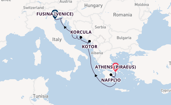 Eastern Mediterranean from Athens (Piraeus), Greece with the Seabourn Ovation 