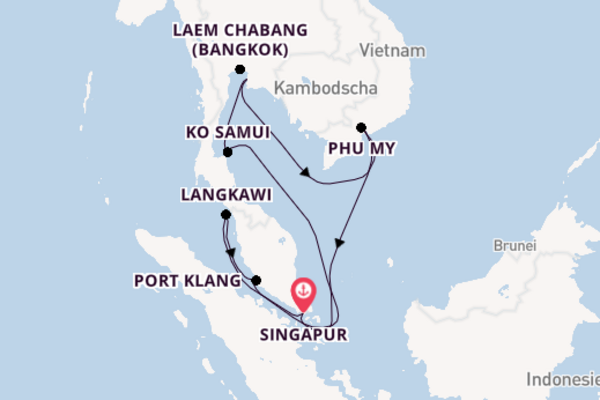Mein Schiff 6 - Verzaubert von Südostasien