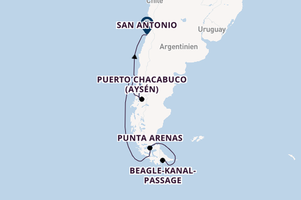 Südamerika ab Ushuaia, Argentinien auf der Azamara Quest