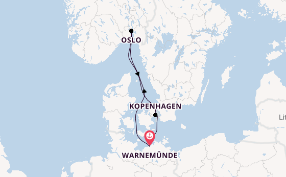 Norwegen ab Warnemünde auf AIDAsol