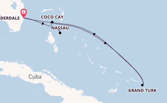 Caribbean vanaf Fort Lauderdale, Verenigde Staten met de Brilliance of the Seas