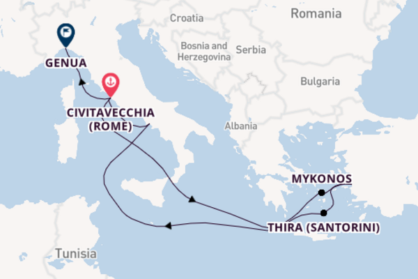 Cruise in 9 dagen naar Genua met MSC Cruises