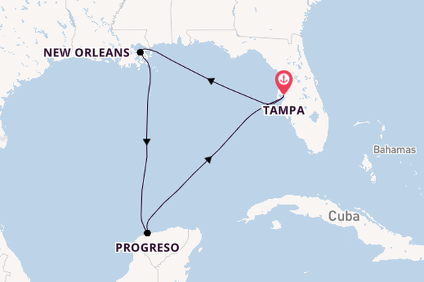 North America from Tampa, Florida with the Celebrity Constellation