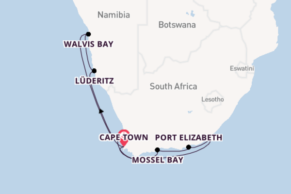 Voyage with Silversea from Cape Town