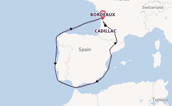 Garonne from Bordeaux, France with the AmaDolce