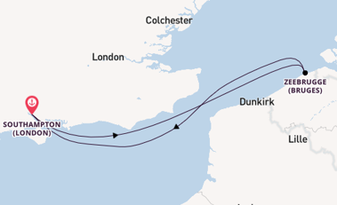 British Isles from Southampton, England with the Arcadia