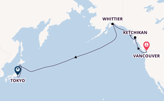 Transpacific from Vancouver, Canada with the Riviera