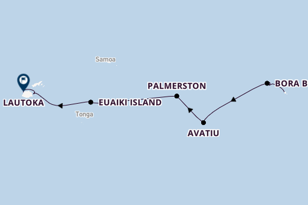 Polynesië vanaf Papeete, Frans-Polynesië met de Silver Cloud