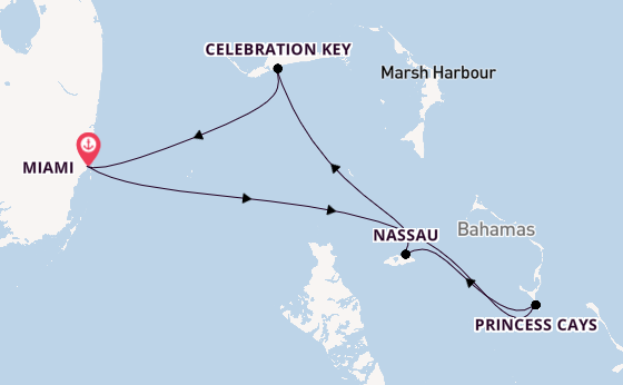 Karibik ab Miami auf der Carnival Sunrise