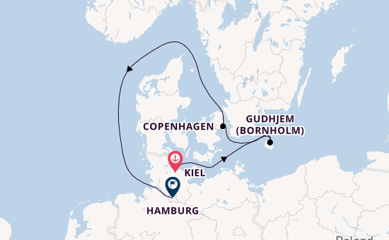 Europe from Kiel, Germany with the MS EUROPA 2