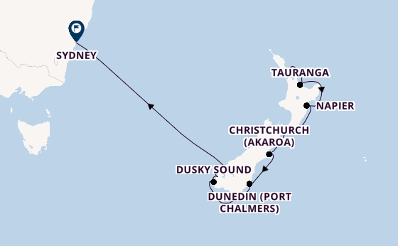 New Zealand from Auckland, New Zealand with the Celebrity Solstice