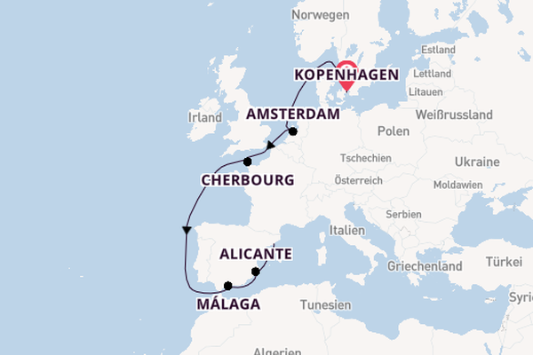 Westliches Mittelmeer ab Kopenhagen, Dänemark auf der MSC Euribia