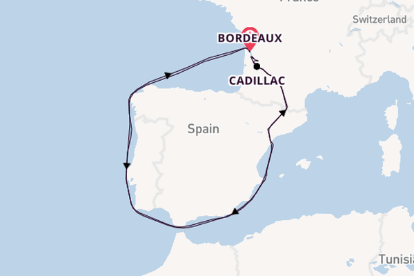 Garonne from Bordeaux, France with the AmaDolce