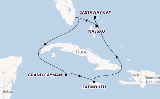 Caribbean from Fort Lauderdale (Port Everglades), Florida with the Disney Destiny