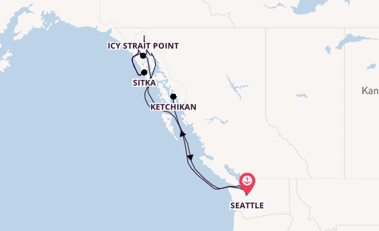 Alaska ab Seattle, USA auf der Norwegian Joy