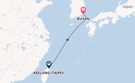 Oost-Azië vanaf Busan, Zuid-Korea met de Costa Serena