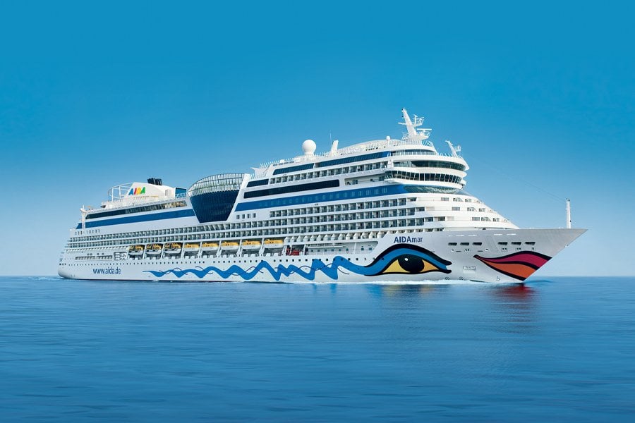 at sea