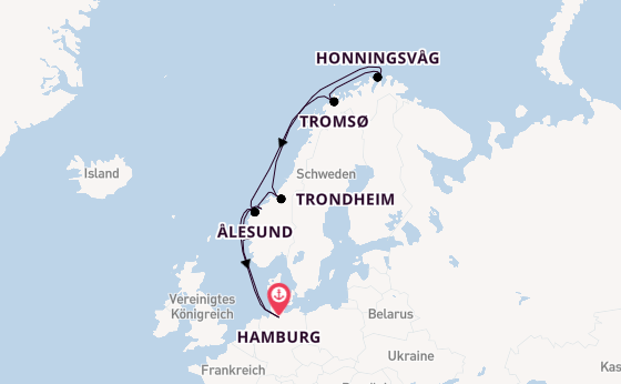 MSC Preziosa - Norwegens Naturkraft & das legendäre Nordkap