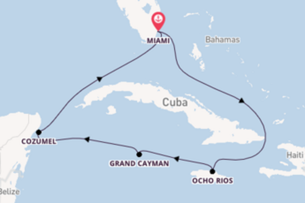 Cruise met Carnival Cruise Line naar het pittoreske Miami