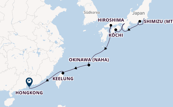 Japan ab Tokio, Japan auf der Norwegian Jade