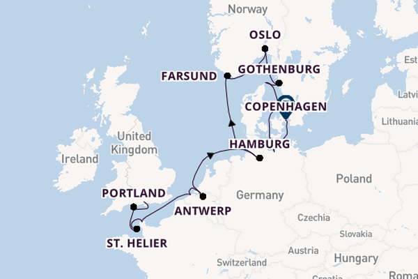 United Kingdom from Southampton, England with the Seabourn Quest