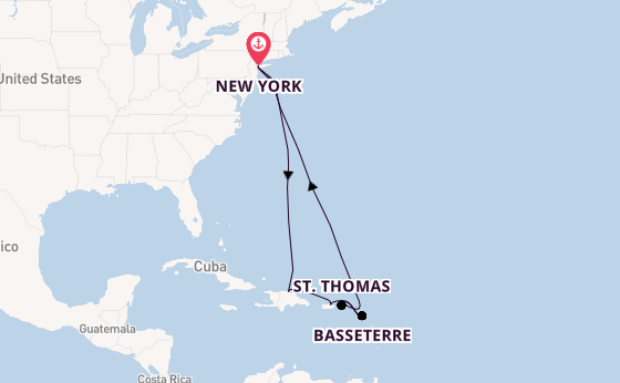 Caribbean vanaf New York, Verenigde Staten met de Norwegian Bliss 