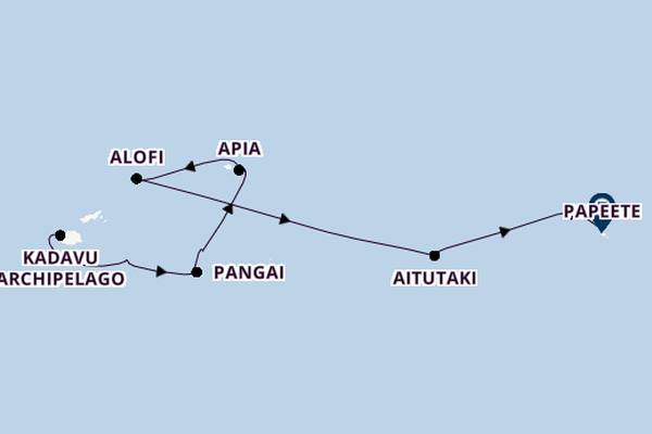 Polynesië vanaf Lautoka, Fiji met de Seabourn Pursuit