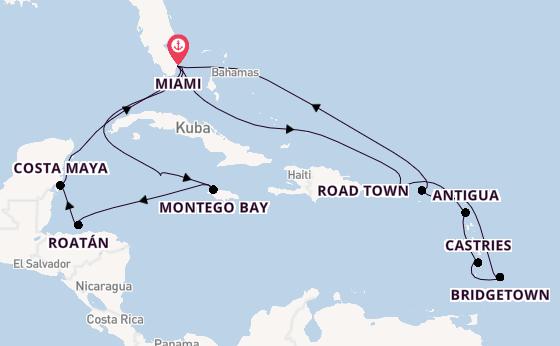 Karibik ab Miami auf der Queen Elizabeth