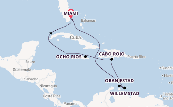 Caribbean vanaf Miami, Verenigde Staten met de MSC Poesia