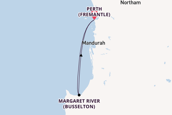 Australia from Perth (Fremantle), Australia with the Sapphire Princess