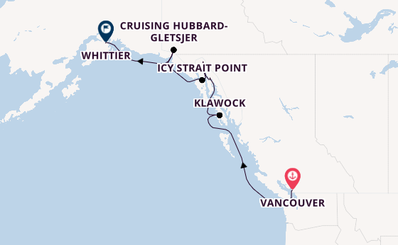 Alaska vanaf Vancouver, Canada met de Seven Seas Explorer