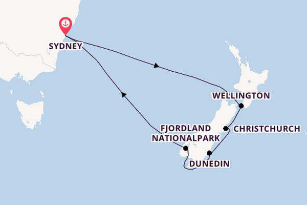 Australien und Neuseeland ab Sydney, Australien auf der Carnival Splendor