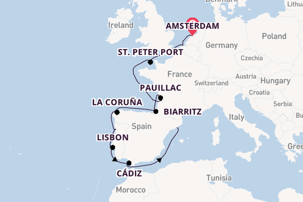 Portugal from Amsterdam, Netherlands with the Seven Seas Mariner