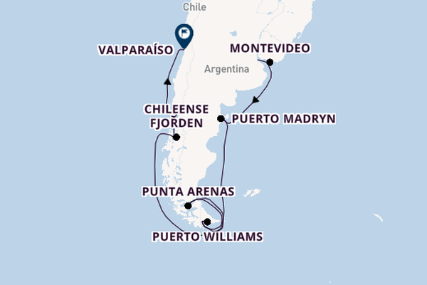 Zuid-Amerika vanaf Buenos Aires, Argentinië met de Amadea