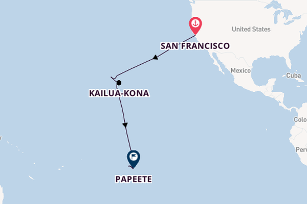Polynesië vanaf San Francisco, Verenigde Staten met de Azamara Quest