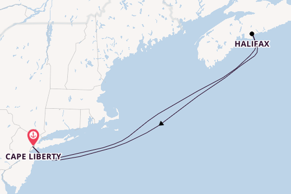 Amerikaanse Oostkust vanaf Cape Liberty, New Jersey met de Independence of the Seas