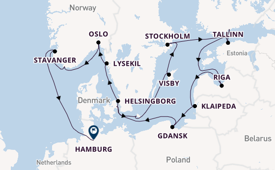 Norway from Copenhagen, Denmark with the Seabourn Quest