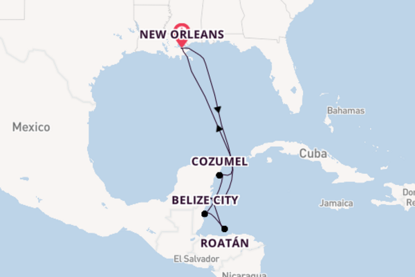 Western Caribbean From New Orleans with the Norwegian Getaway