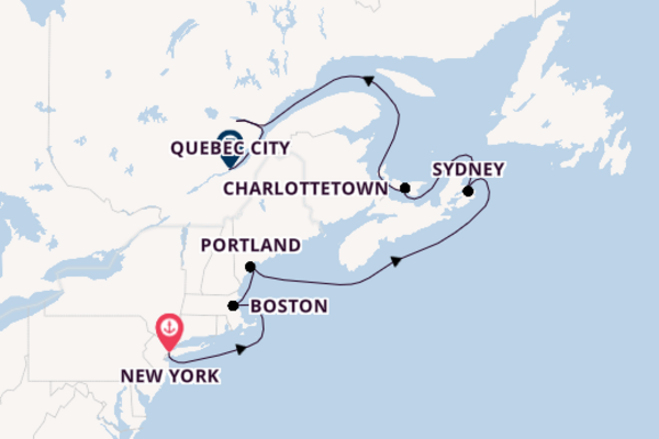 North America from New York, United States with the Norwegian Joy