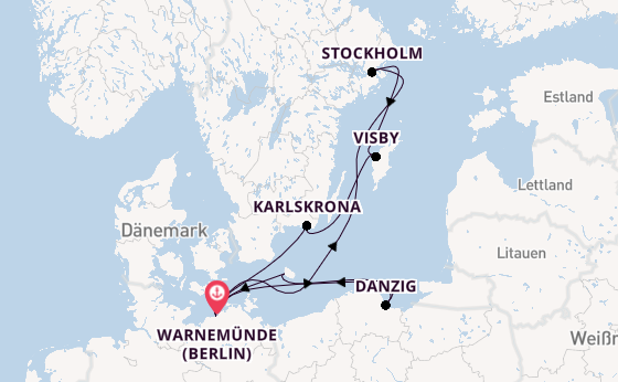 Schweden mit Danzig & Bornholm ab Warnemünde 2