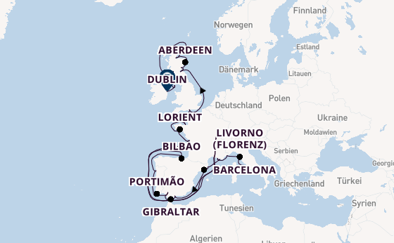 Westliches Mittelmeer ab Civitavecchia (Rom), Italien auf der Azamara Journey