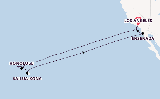 Emerald Princess - Van Hollywood naar Hawaii’s paradijs
